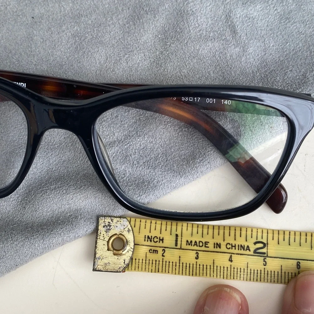 FENDI Eyeglasses, F1013 Brown Tortoise Shell size 53 17 001 - Picture 15 of 16